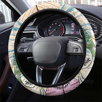 Christmas In July - Hawaii Retro Steering Wheel Cover Lost In Parrot-dise