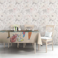 Christmas In July - Hawaii Retro Tablecloth Lost In Parrot-dise