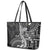 Fiji Rugby Bula Masi Leather Tote Bag Fish Tail Kaivity Cibi - Black