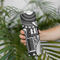 Fiji Rugby Personalised Bula Masi Skinny Tumbler Fish Tail Kaivity Cibi - Black