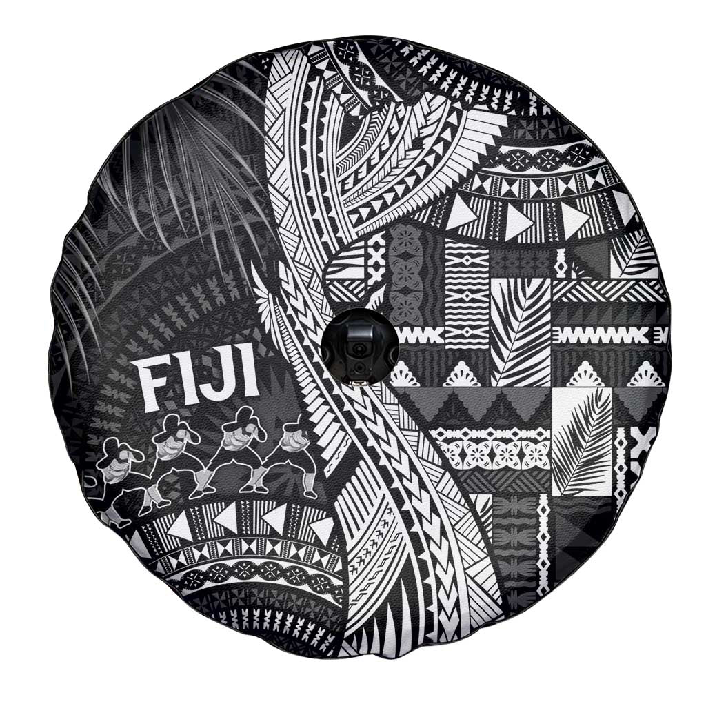 Fiji Rugby Bula Masi Spare Tire Cover Fish Tail Kaivity Cibi - Black