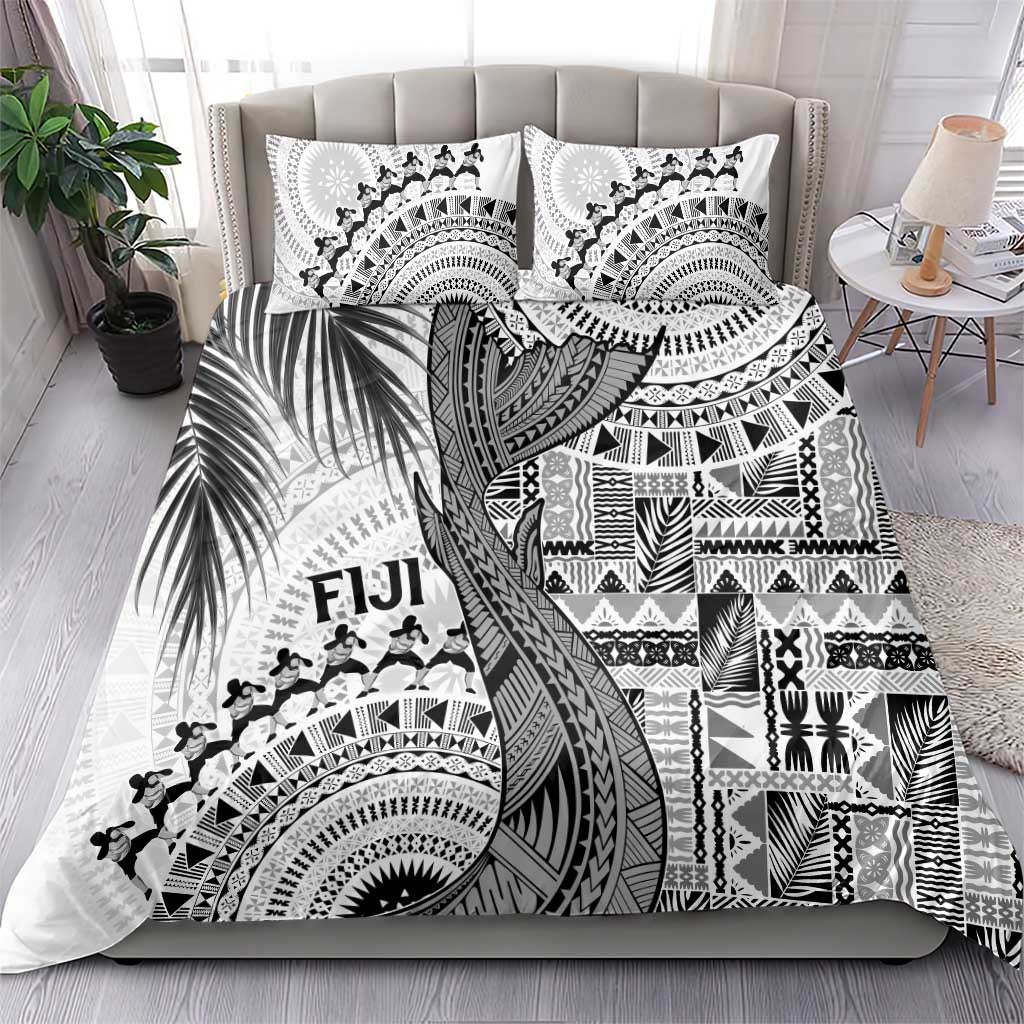 Fiji Rugby Bula Masi Bedding Set Fish Tail Kaivity Cibi - White
