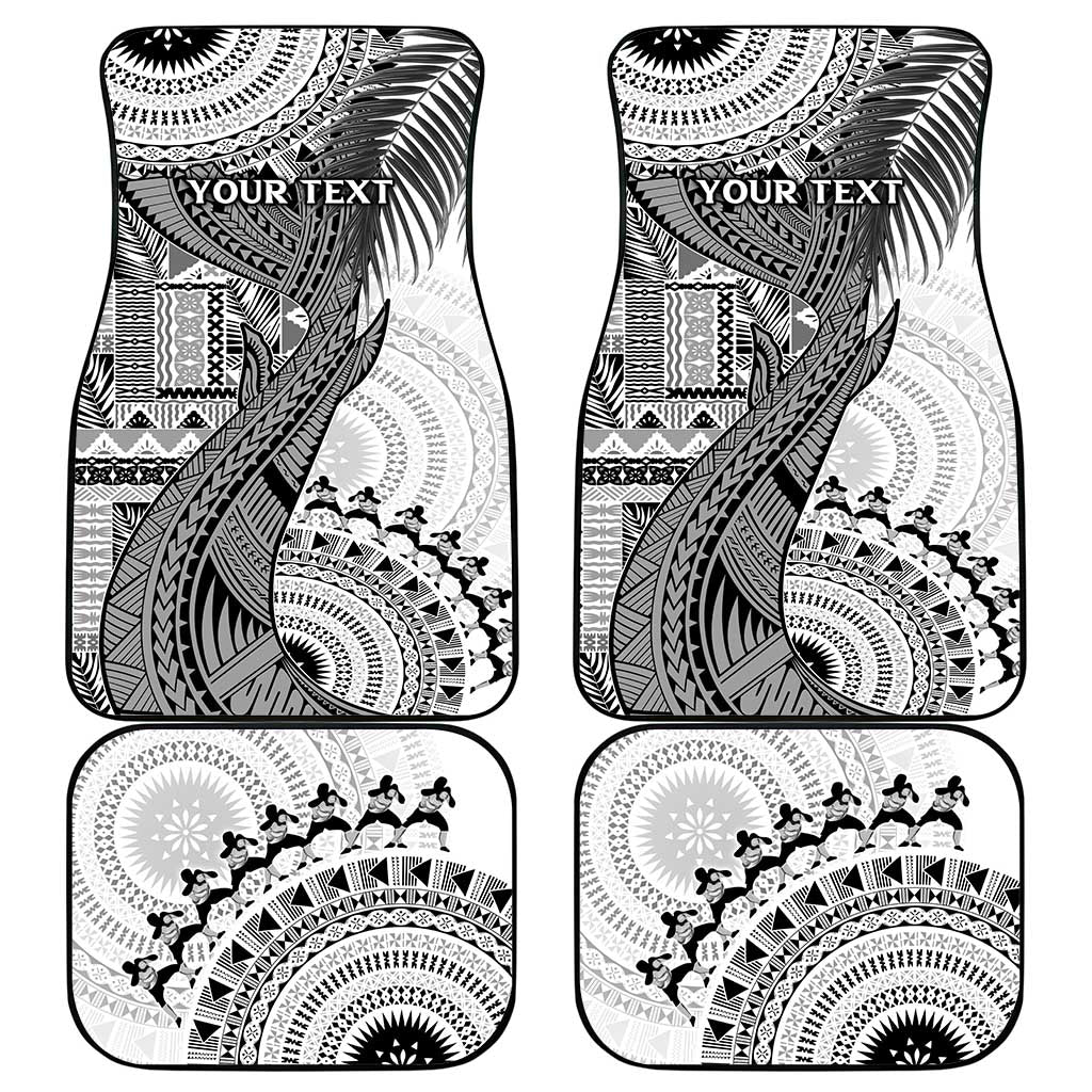 Fiji Rugby Bula Masi Car Mats Fish Tail Kaivity Cibi - White