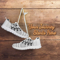 Fiji Rugby Personalised Bula Masi Sneakers Fish Tail Kaivity Cibi - White