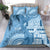 Fiji Rugby Bula Masi Bedding Set Fish Tail Kaivity Cibi - Turquoise