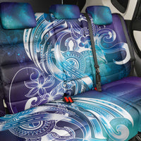 Aloha Hawaii Turtle Back Car Seat Cover Teal Purple Ribbon - Polynesian Pride