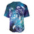 Aloha Hawaii Turtle Baseball Jersey Teal Purple Ribbon - Polynesian Pride