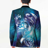 Aloha Hawaii Turtle Blazer Teal Purple Ribbon - Polynesian Pride