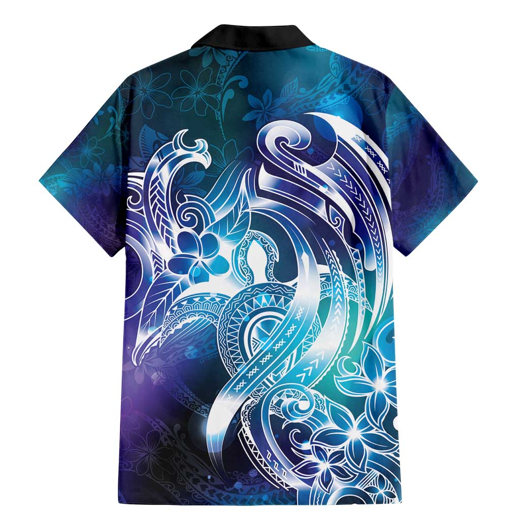 Aloha Hawaii Turtle Family Matching Mermaid Dress and Hawaiian Shirt Teal Purple Ribbon LT7 - Polynesian Pride