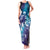 Aloha Hawaii Turtle Family Matching Tank Maxi Dress and Hawaiian Shirt Teal Purple Ribbon - Polynesian Pride