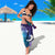 Aloha Hawaii Turtle Sarong Teal Purple Ribbon - Polynesian Pride