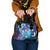 Aloha Hawaii Turtle Shoulder Handbag Teal Purple Ribbon - Polynesian Pride