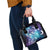 Aloha Hawaii Turtle Shoulder Handbag Teal Purple Ribbon - Polynesian Pride