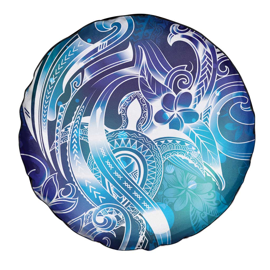 Aloha Hawaii Turtle Spare Tire Cover Teal Purple Ribbon - Polynesian Pride