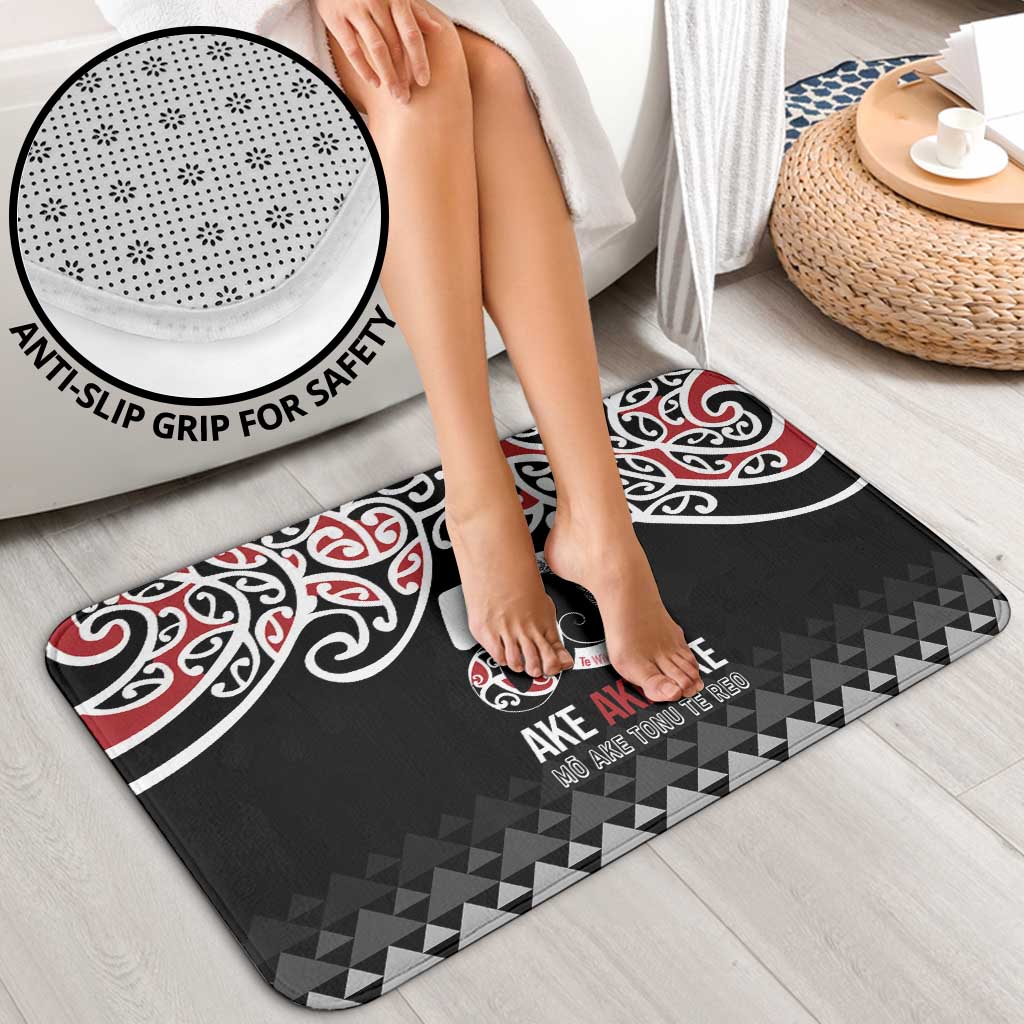 Kia Kaha Te Reo Maori Bathroom Set 50 Years Mo Ake Tonu Te Reo - Polynesian Pride