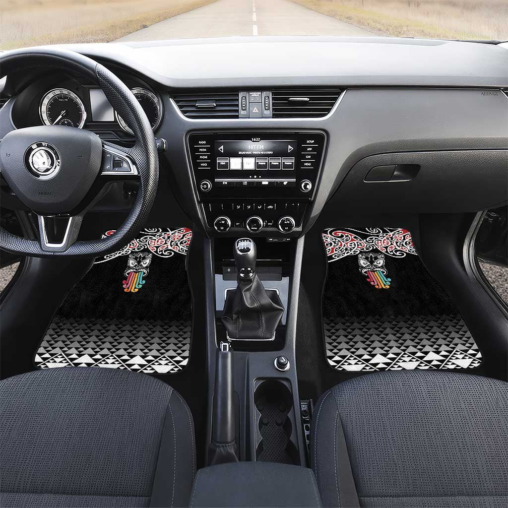 Kia Kaha Te Reo Maori Car Mats 50 Years Mo Ake Tonu Te Reo - Polynesian Pride