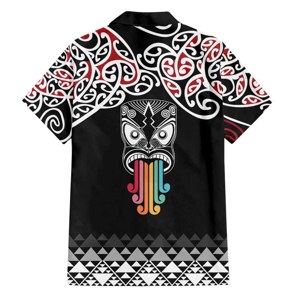 Kia Kaha Te Reo Maori Family Matching Long Sleeve Bodycon Dress and Hawaiian Shirt 50 Years Mo Ake Tonu Te Reo LT7 - Polynesian Pride