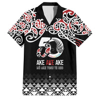 Kia Kaha Te Reo Maori Family Matching Off The Shoulder Long Sleeve Dress and Hawaiian Shirt 50 Years Mo Ake Tonu Te Reo - Polynesian Pride