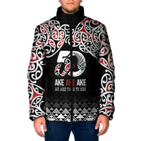 Kia Kaha Te Reo Maori Padded Jacket 50 Years Mo Ake Tonu Te Reo - Polynesian Pride