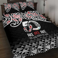 Kia Kaha Te Reo Maori Quilt Bed Set 50 Years Mo Ake Tonu Te Reo - Polynesian Pride