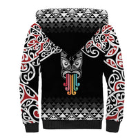 Kia Kaha Te Reo Maori Sherpa Hoodie 50 Years Mo Ake Tonu Te Reo - Polynesian Pride