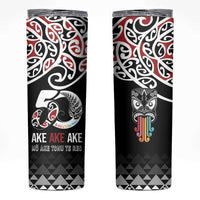 Kia Kaha Te Reo Maori Skinny Tumbler 50 Years Mo Ake Tonu Te Reo - Polynesian Pride