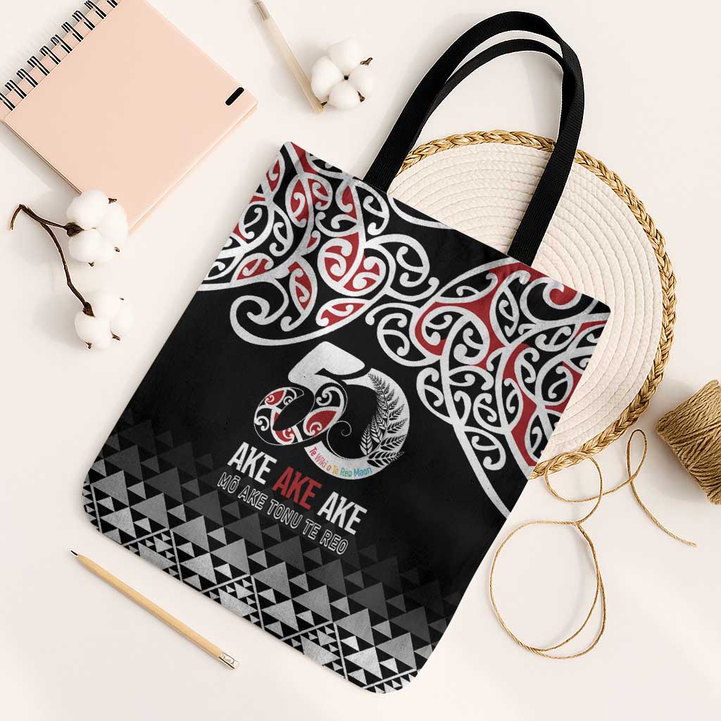 Kia Kaha Te Reo Maori Tote Bag 50 Years Mo Ake Tonu Te Reo - Polynesian Pride
