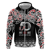 Kia Kaha Te Reo Maori Zip Hoodie 50 Years Mo Ake Tonu Te Reo - Polynesian Pride