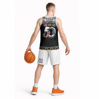 50 Years Kia Kaha Te Reo Maori Basketball Jersey Ake Ake Ake! - Polynesian Pride