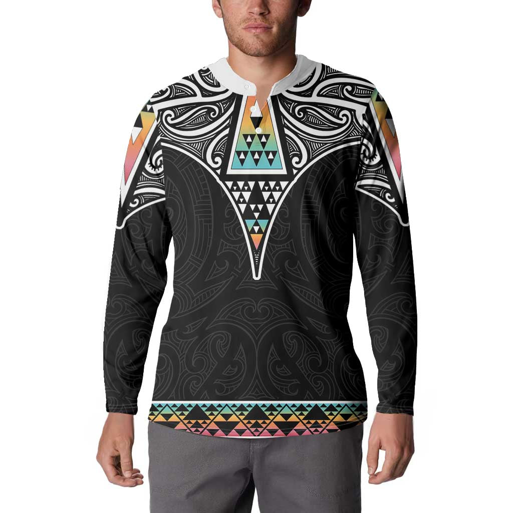 50 Years Kia Kaha Te Reo Maori Button Sweatshirt Ake Ake Ake! - Polynesian Pride