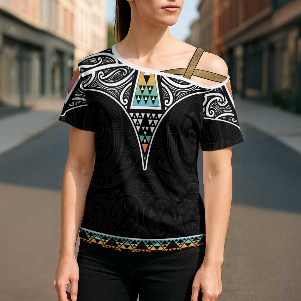 50 Years Kia Kaha Te Reo Maori Cross Shoulder Shirt Ake Ake Ake! - Polynesian Pride