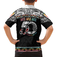 50 Years Kia Kaha Te Reo Maori Family Matching Long Sleeve Bodycon Dress and Hawaiian Shirt Ake Ake Ake! LT7 - Polynesian Pride
