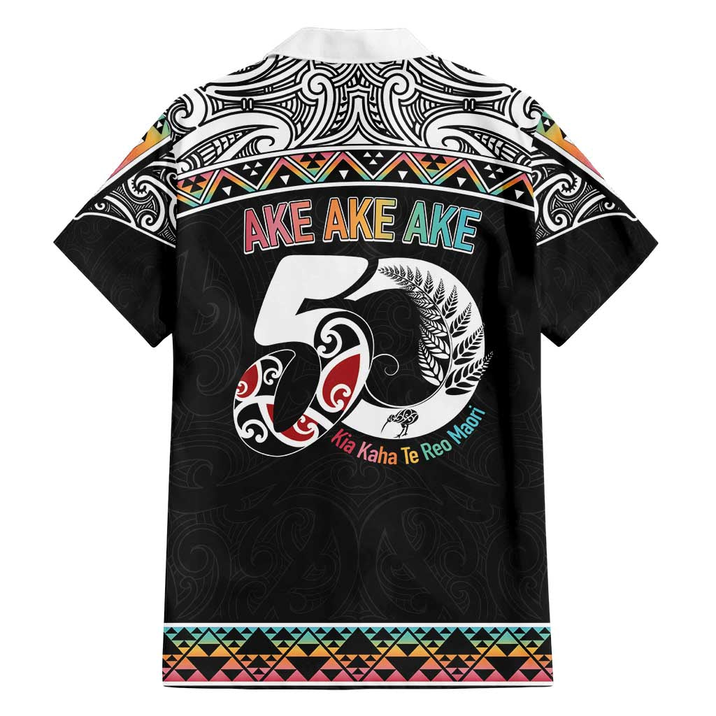 50 Years Kia Kaha Te Reo Maori Family Matching Long Sleeve Bodycon Dress and Hawaiian Shirt Ake Ake Ake! LT7 - Polynesian Pride