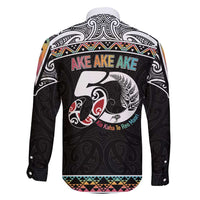 50 Years Kia Kaha Te Reo Maori Family Matching Off Shoulder Short Dress and Hawaiian Shirt Ake Ake Ake! - Polynesian Pride