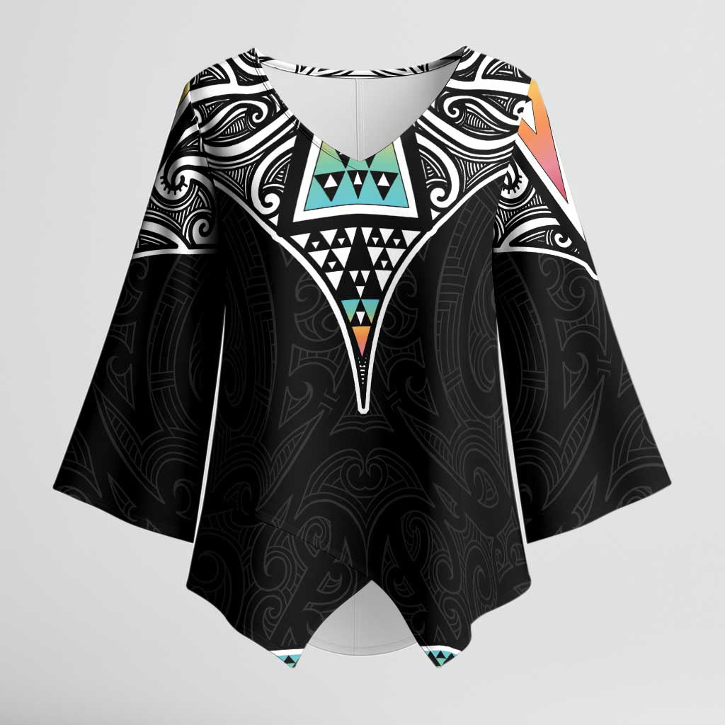 50 Years Kia Kaha Te Reo Maori Kimono Sleeve Blouse Ake Ake Ake! - Polynesian Pride