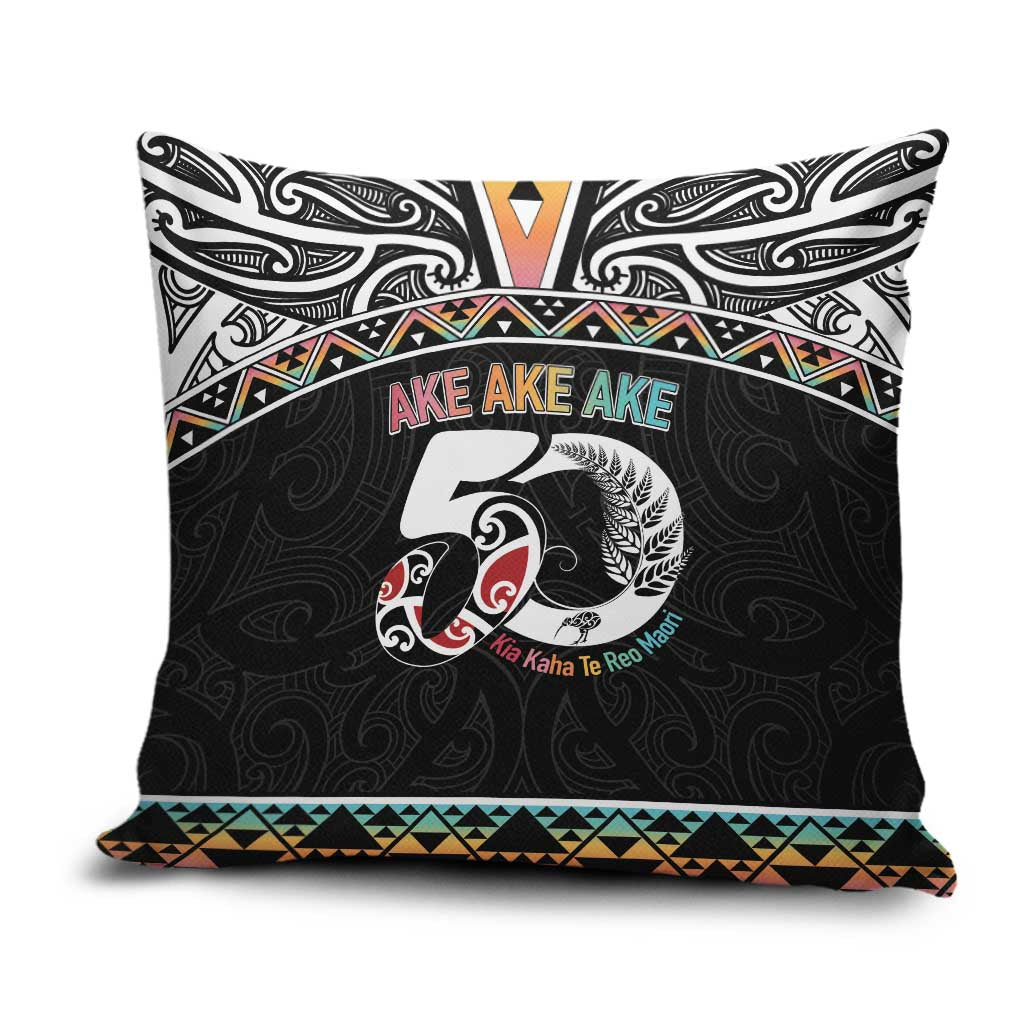 50 Years Kia Kaha Te Reo Maori Pillow Cover Ake Ake Ake! - Polynesian Pride