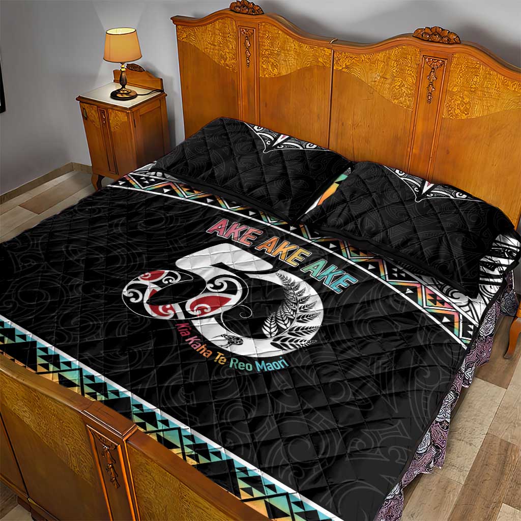 50 Years Kia Kaha Te Reo Maori Quilt Bed Set Ake Ake Ake! - Polynesian Pride