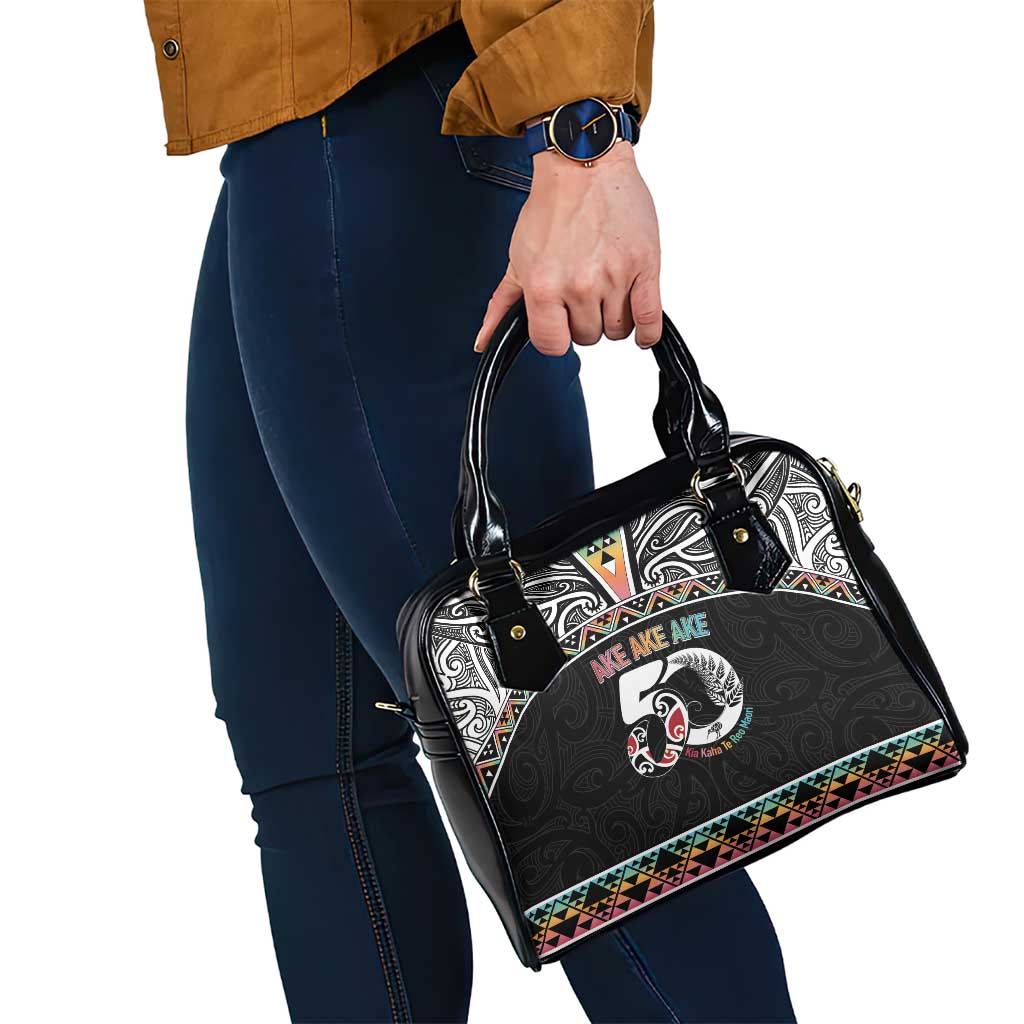 50 Years Kia Kaha Te Reo Maori Shoulder Handbag Ake Ake Ake! - Polynesian Pride