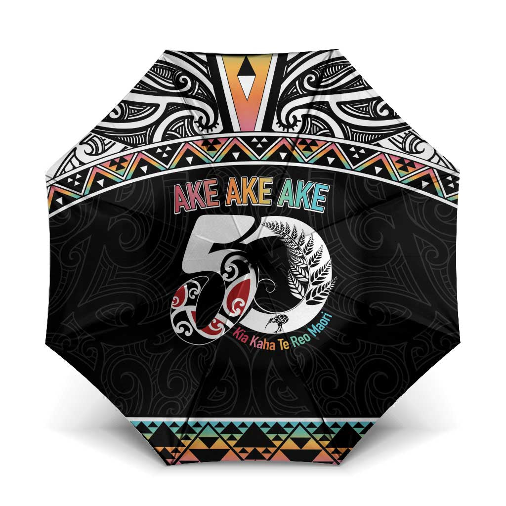50 Years Kia Kaha Te Reo Maori Umbrella Ake Ake Ake! - Polynesian Pride