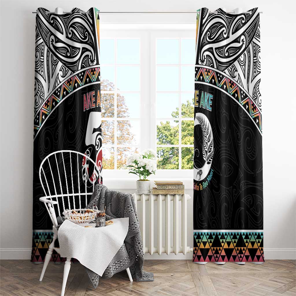 50 Years Kia Kaha Te Reo Maori Window Curtain Ake Ake Ake! - Polynesian Pride