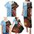 Personalised Fiji and Australia Family Matching Puletasi Dress and Hawaiian Shirt Masi Patterns Mix Aboriginal Art LT7 - Polynesian Pride