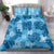 Hawaii Tapa Bedding Set Hibiscus Mix Hawaiian Quilt Patches - Blue LT7 - Polynesian Pride