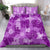 Hawaii Tapa Bedding Set Hibiscus Mix Hawaiian Quilt Patches - Violet LT7 - Polynesian Pride