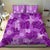 Hawaii Tapa Bedding Set Hibiscus Mix Hawaiian Quilt Patches - Violet LT7 - Polynesian Pride