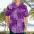 Hawaii Tapa Hawaiian Shirt Hibiscus Mix Hawaiian Quilt Patches - Violet LT7 - Polynesian Pride