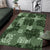 Hawaii Tapa Area Rug Hibiscus Mix Hawaiian Quilt Patches - Sage Green LT7 Sage Green - Polynesian Pride