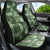 Hawaii Tapa Car Seat Cover Hibiscus Mix Hawaiian Quilt Patches - Sage Green LT7 - Polynesian Pride