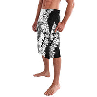 Polynesian Plumeria Lei Lavalava with Hammerhead Shark