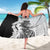 Polynesian Plumeria Lei Sarong with Hammerhead Shark