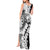 Polynesian Plumeria Lei Tank Maxi Dress with Hammerhead Shark